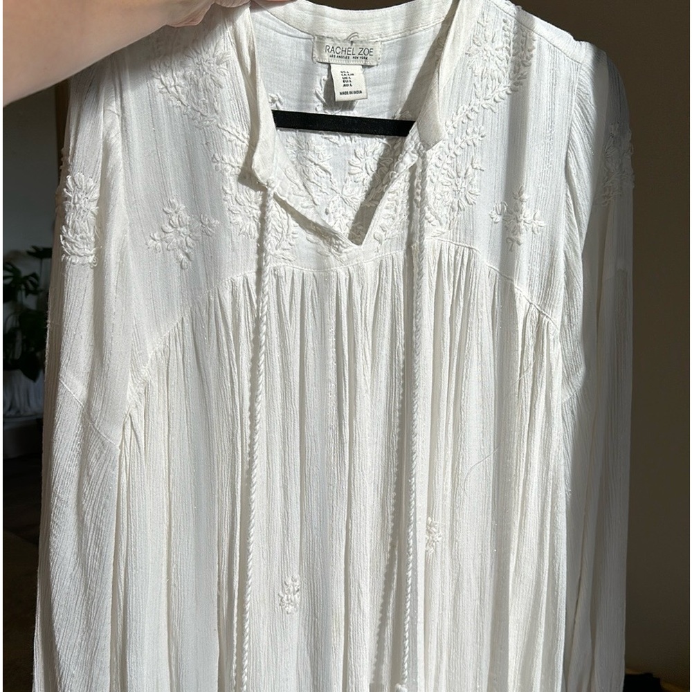 Rachel Zoe white blouse